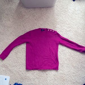 IMNYC sweater with button collar